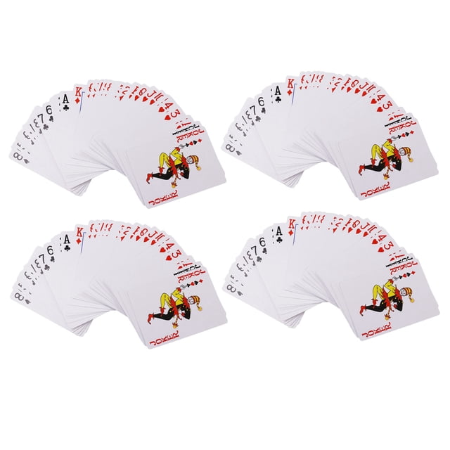 4X Marcado Secreto PóKer Tarjetas de Ver A Través de Naipes Juguetes MáGicos PóKer MáGico Trucos