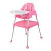 3 In 1 Baby Chair For Eating Baby Convertible High Feeding Chair For Infants Booster Seat, Pink