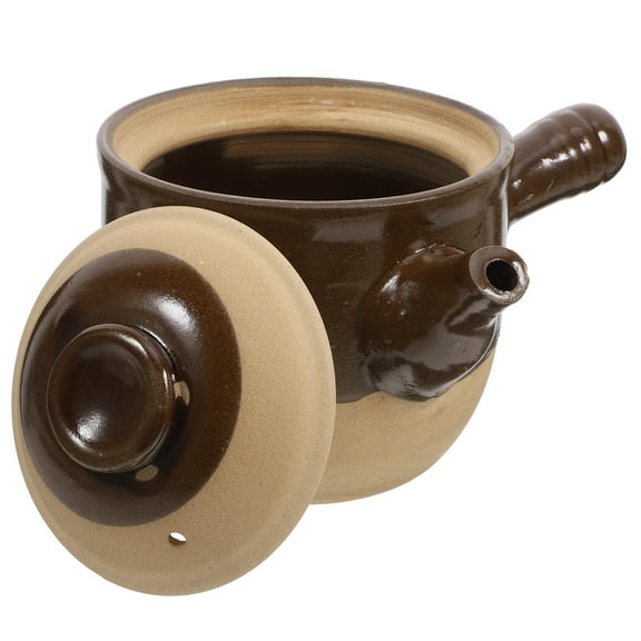 PBPBOX Ceramic Medicine Jar for Storage Use Beautiful and Practical Black Ceramic Suitable for Various Stoves