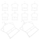 thumbnail image 5 of 10 perchas de plástico para armario de bebé, organizador de ropa para niños pequeños, soporte para abrigos, perchas estrechas blancas., 5 of 5