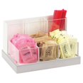 thumbnail image 1 of Cal Mil 3013-55 Luxe Condiment & Stir Stick Organizer - White & Stainless Steel, 1 of 1
