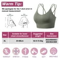 thumbnail image 2 of Ropa interior deportiva para niñas, sexy, con espalda inclinada, almohadilla de soporte medio, ropa interior de yoga con cordones y copas desmontables, 2 of 5