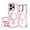 Pink, variant on Allytechgroup Magnetic Case for iPhone 14 Pro, Clear Case with Kickstand Anti Yellowing Hard PC Support Wireless Charging Shockproof Back Cover For Apple iPhone 14 Pro, White