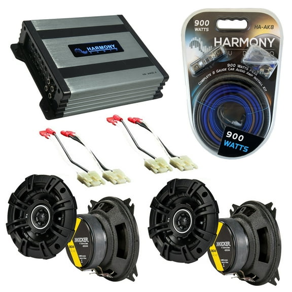 Fits Chevy Corvette 1984-1989 Factory Speaker Upgrade Kicker (2) DSC4 HA-A400.4