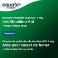 thumbnail image 2 of Equate Nicotine Gum, Menthol, 4mg, 2 of 5