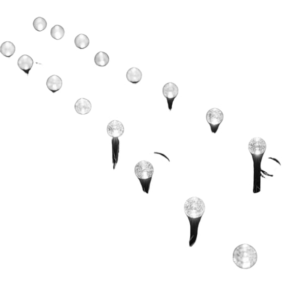 Solar Pathway Lights, 20 LED Solar Bubble Globe Stake Lights Waterproof Outdoor Landscape Lighting for Garden Walkway Yard Patio Decorative Lights, C