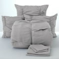 thumbnail image 2 of Dawn 8-Piece Decorative Bed-in-a-Bag Set in Madison Gray, Full Size, Comforter, Shams, Throw Pillow and Sheet Set, 2 of 7