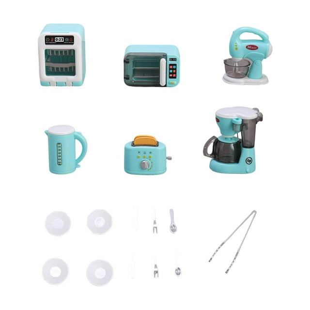 BELOVING Miniature Kitchen Appliance Set Ornaments Scene Decor Decoration Accessories Blue