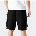 thumbnail image 5 of Xunlbb Mens Shorts Clearance Cargo Shorts for Men, Mens Casual Fashion Solid Drawstring Elastic Waist Multiple Pockets Shorts, M-3XL, 5 of 5