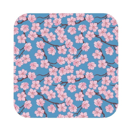 

Gaeub Orchids Flowers Print 6 Pcs Leather Coasters for Drinks Drink Coasters Sets Drink Table Cup Coasters for Living Room Kitchen Coffee Decor Square