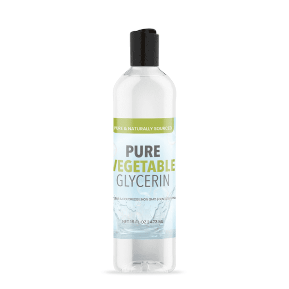 Pure Original Ingredients Vegetable Glycerin 16 fl oz Food Grade, Vegan, Hypoallergenic, Odorless, Colorless