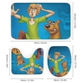 thumbnail image 3 of Scooby Doo 4 Piece Shower Curtain Set with Non-Slip Rugs, Toilet Lid Cover and Bath Mat, Cartoon Bathroom Decor Waterproof Shower Curtain with 12 Hooks, 72 x 72inch, 3 of 8