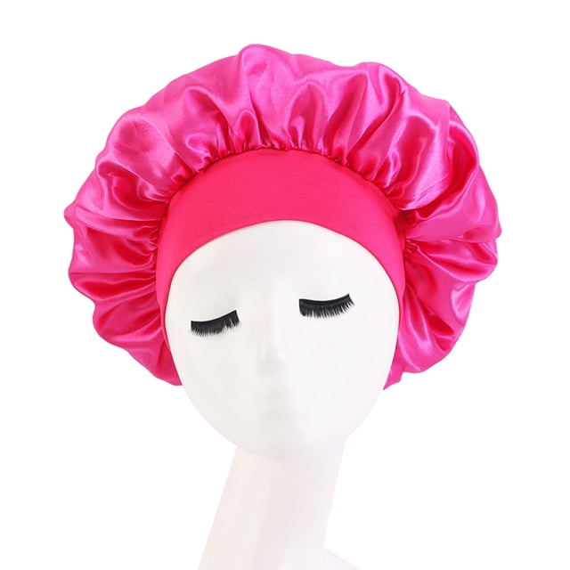 PEIXUN Fashion Women Beading Braid Hat Muslim Ruffle Cancer Wrap Cap Sleep Caps Satin Lined Hair Bonnets