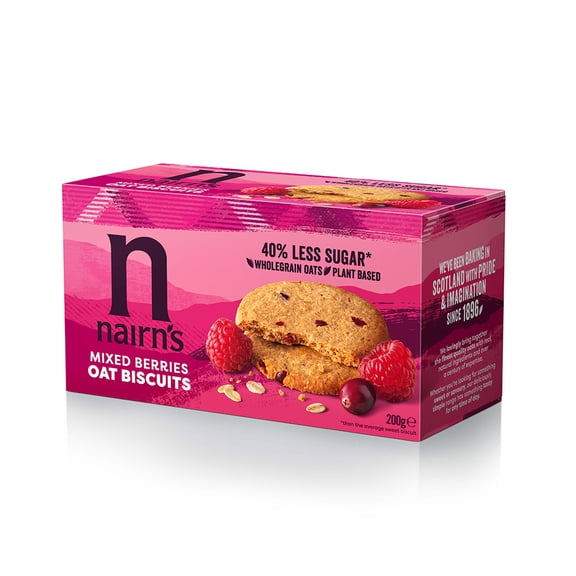 Nairn's Oat Biscuits, Mixed Berries, HYZ01 7.1-Ounce Boxes (Pack of 6)