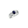 thumbnail image 5 of RYLOS Rings for Women Sterling Silver Angel Wing Birthstone Ring 7X5MM Gemstone & Diamonds September Sapphire Jewelry for Women Size 9, 5 of 7