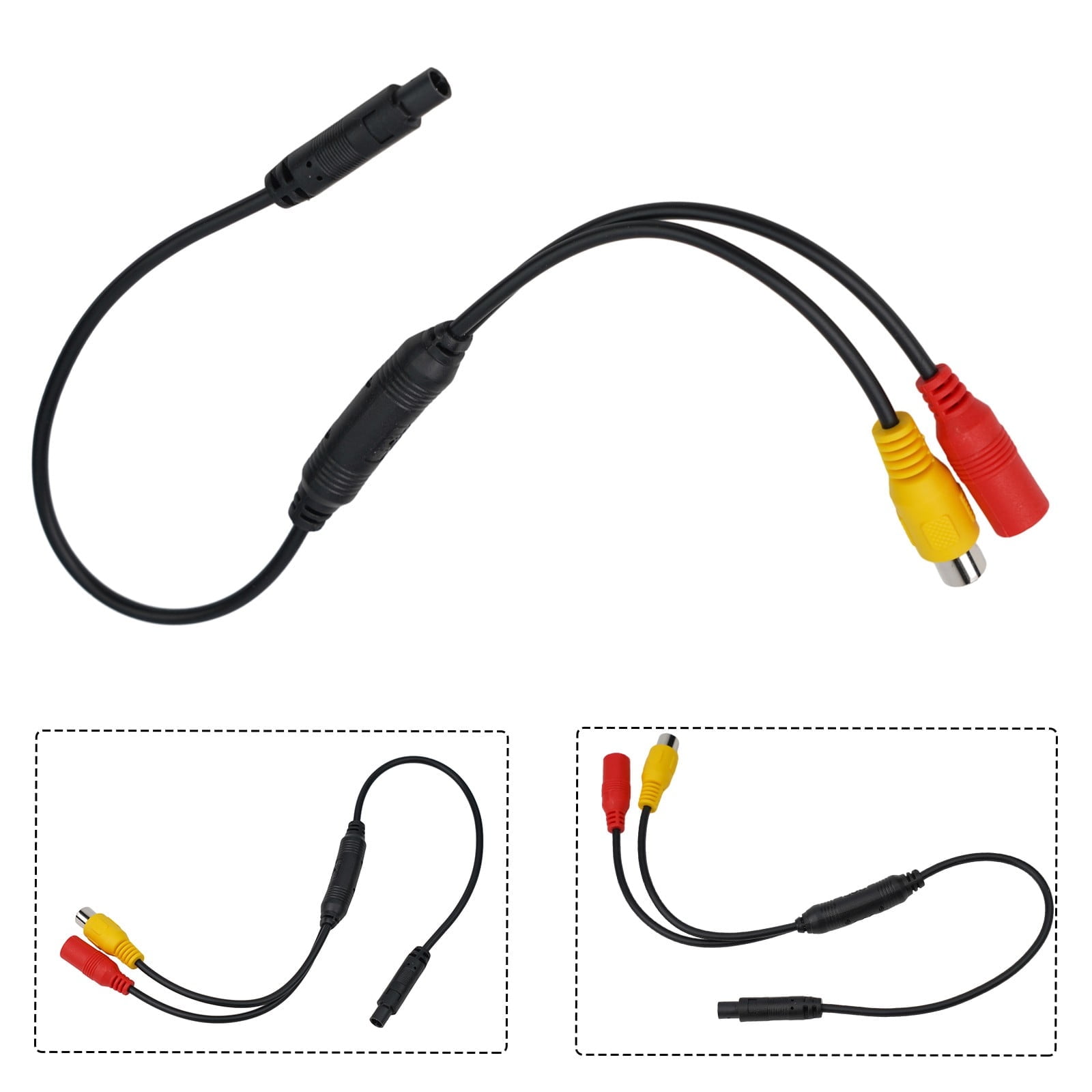 RCA Male To 2 RCA Female Piggyback Splitter - Premium Gold Plated Audio Adapter | My Cable Mart 8 thumbnail image