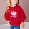 thumbnail image 5 of Herrnalise Toddler Girls Valentine's Day Sweatshirts Crewneck Hoodies Long Sleeve Collage T Shirts Kids Pullover Tops 2-10 Years, 5 of 5
