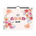 thumbnail image 1 of Libreta genérica de hojas fijas con 4 motivos florales, bloc inspirador, plan de inglés de 12 meses, autodisciplina, registro de entrada, 1 of 8