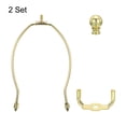 thumbnail image 4 of Kit de arpa de lámpara de 8 pulgadas Uxcell con soporte de pantalla de lámpara tono dorado 2 juegos, 4 of 6
