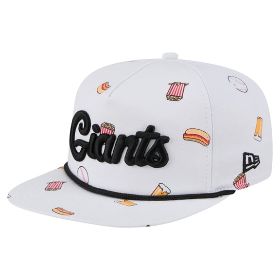 Men's New Era White San Francisco Giants Team Cheer Rope 19TWENTY Adjustable Hat