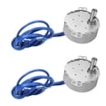 thumbnail image 1 of HUGFEGWE 2Pcs Synchronous Motor AC 110V 8-10RPM Turntable Motor CW Direction 4W TYC-50 Horizontal Hole Tapping Shaft CJB91-113516, 1 of 9