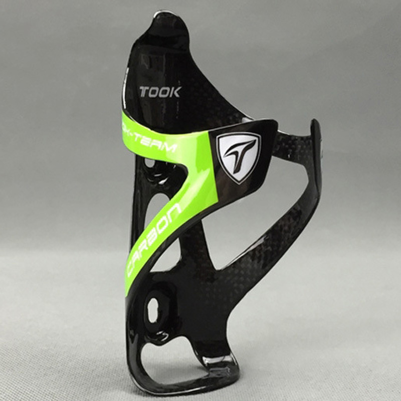 TOSEEK Carbon Fiber Bike Bottle Cage MTB Mountain Bike Water Bottle Holder Black