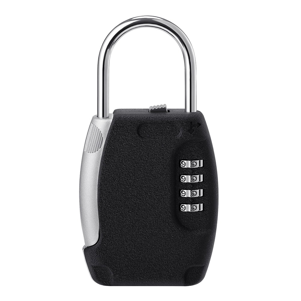 Home Lock Box 4 Digit Combination Locks Key Safe Storage Outdoor