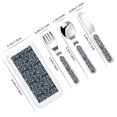 thumbnail image 2 of Cauagu cute fall fox Print 3-Pieces Toddler Cutlery Set , Kids Silverware Set with Spoons Forks & Knife Stainless Steel Utensils for Kids Dishwasher Safe, 2 of 8
