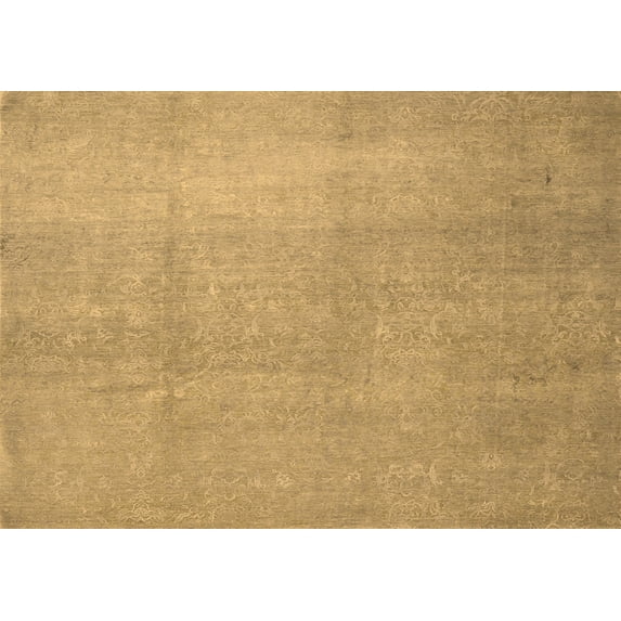 Ahgly Company Indoor Rectangle Abstract Brown Contemporary Area Rugs, 8' x 12'