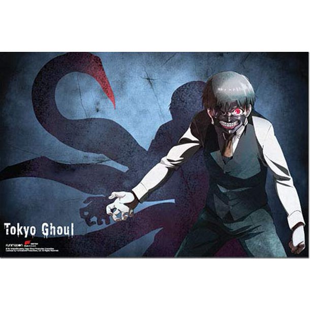 Tokyo Ghoul Kaneki Centipede Dark Fantasy Horizontal Poster 36 In X 24 In Walmart Com