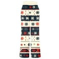 thumbnail image 5 of Fiaer Christmas Pajamas Pants for Women Plus Size Santa Snowflake Snowman Christmas Tree Xmas Sleepwear Trousers Wide Leg High Waisted Drawstring Pjs Slacks with Pockets White1 XXL, 5 of 5
