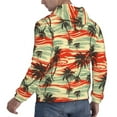 thumbnail image 6 of Naloa Colorful Hawaii Palms Men's Casual Hooded Collar Drawstring Hoodies Pullover Sweatshirts Casual Long Sleeve Shirts-XX-Large, 6 of 7