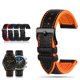 thumbnail image 4 of Correa de fibra de carbono de silicona resistente al agua para reloj Omega Speed Master, repuesto de pulsera de caucho para hombre de 18 mm, 20 mm, 22 mm y 24 mm, 4 of 5