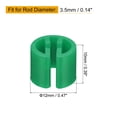 thumbnail image 2 of Marcadores de percha de ropa de 150 piezas, etiquetas en blanco, adecuadas para varillas de 3.5 mm, etiqueta de color para perchas de ropa, verde, 2 of 7