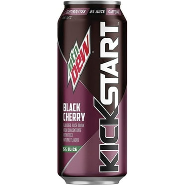 16 Pack - Mountain Dew Kickstart - Black Cherry - 16oz.