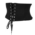 thumbnail image 3 of Cinturón de corsé negro, Material de nailon de alta elasticidad, cinturón de corsé de cintura de estilo Vintage para fiesta, boda, juego de rol, 3 of 14