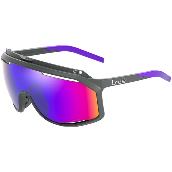 Bolle Chronoshield Polarized Volt Matte Titanium Tone Unisex Shield Sunglasses - BS018002 -Taiwan