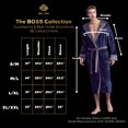 thumbnail image 2 of Mens Plush Robe with Slipper Set - BOSS - Men Bathrobe Collection - Lifetime Durable, Curated Hotel Spa Robe with Hood & Pockets - Anti-Slip Belt - Breathable Yet Warm - Won’t Pill, Tear or Darken, 2 of 5