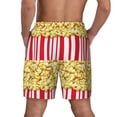 thumbnail image 2 of Lsque Mens Swim Trunks Popcorn Pattern - Bathing Suit Compression Liner - Beach Swim Shorts Swimwear - (S-3XL) - Stretch Quick Dry -Small, 2 of 9