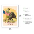 thumbnail image 2 of Spain - The Festival of the Bulls (Fiesta de Toros) - Vintage Travel Poster by Juan Reus c.1950s - Bamboo Fine Art 290gsm Paper Print (Unframed) 18x24in, 2 of 4
