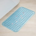 thumbnail image 6 of Semfri Bath Tub Shower Mat Medium Size 27.5 x 15 inch Non Slip Bath Tub Mats Shower Mats with Drain Holes and Suction Cups Clear Blue, 6 of 6