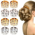 thumbnail image 1 of 8pcs French Hair Combs Small Decorative Side Combs Hair Accessories, 1 of 9