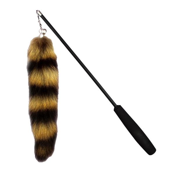 Palillo de peluche para gato, divertido palo de gato de felpa, retráctil, divertido palo de gato, varita de peluche para gato, experiencia incomparable Jadeshay A