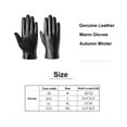 thumbnail image 2 of Sheepskin Gloves, for Men Genuine Leather Touch Screen Mittens Driving Riding ,Flexible and Comfortable, 2 of 6