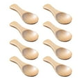 thumbnail image 6 of KALLORY 10Pcs Wood Spoon for Home and Restaurant Use with Short Handle Natural Color, 6 of 8