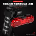 thumbnail image 4 of Luz LED para bicicleta recargable por USB, luz trasera de advertencia de seguridad para bicicleta, resistente al agua, tija de sillín, accesorios para bicicleta, 1-3 uds., 4 of 5