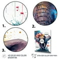 thumbnail image 3 of Designart Cute Elefant Floral Art I Canvas Wall Art, 3 of 5
