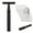 Matte Black, variant on Manual Safety Razor - Long Handle Traditional Shaving Razor, Matte Black (Includes 10 Blades)