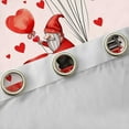 thumbnail image 4 of Castle Fairy Kids Teenagers Happy Valentine's Day Curtains Pack of 2 (42x84 Each),Kawaii Gnome Truck Curtains Blackout,Romantic Love Heart Print Bedroom Curtains,Microfiber Bedroom Decor, 4 of 6