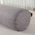 thumbnail image 2 of UPGRATOR 1Pack Bolster Cushions Polyester Back Support for Family Home Use Dark Grey, 2 of 8